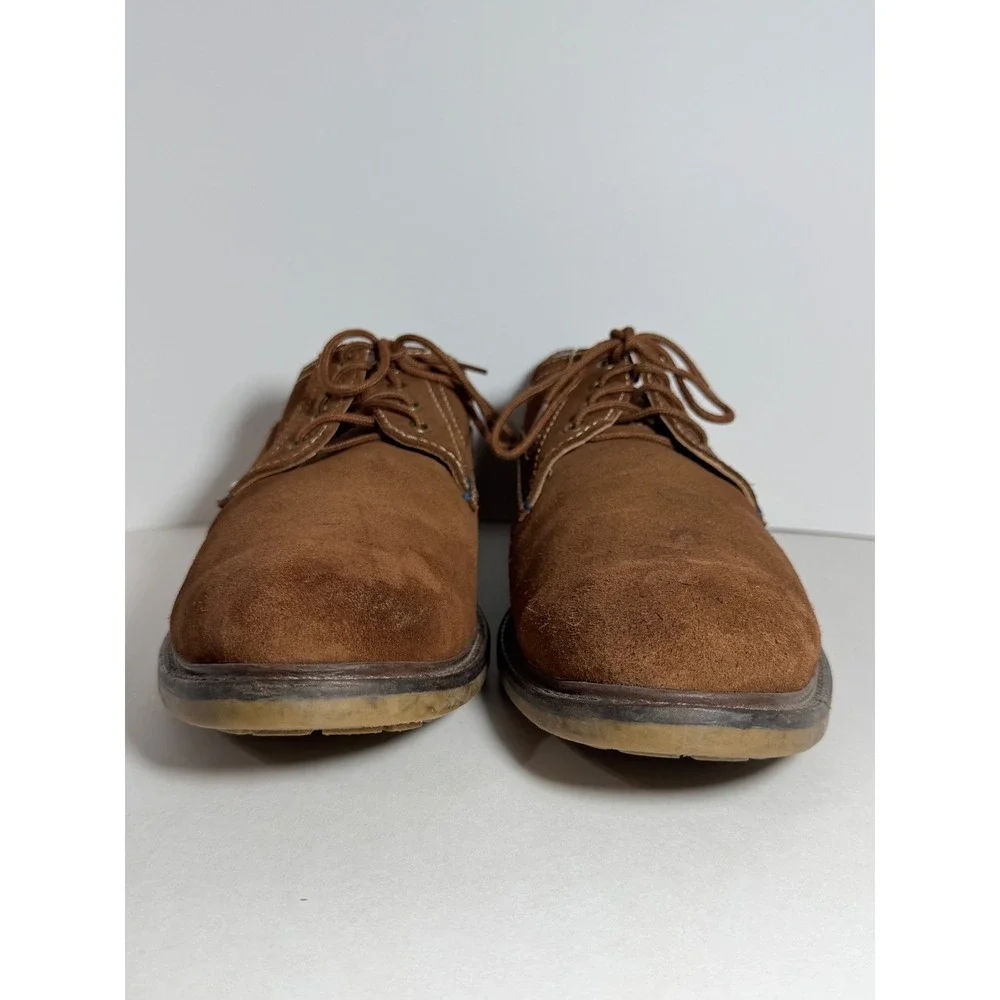 Hush Puppies Mens 11.5 Brown Suede HPO2Flex Oxford Shoes HM01253-238